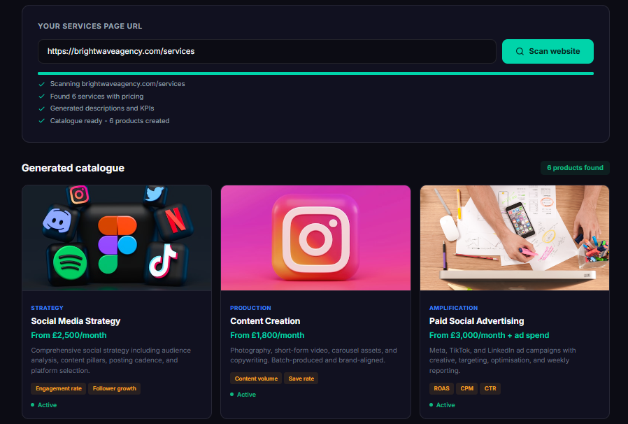 Product catalogue