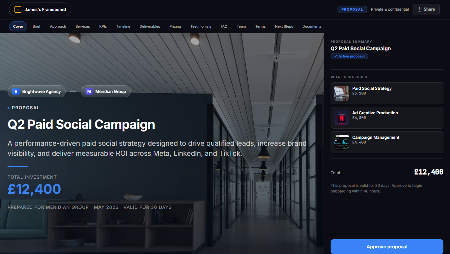 Client view